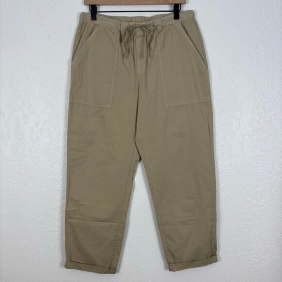 Velvet by Graham & Spencer Anthropologie Misty Cotton Twill Pant NWT Size Medium - Picture 2 of 6